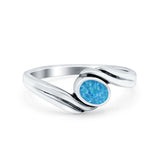 Accent Fashion Bali Design Oval Twisted Band Vintage Wedding Engagement Ring Solid 925 Sterling Silver