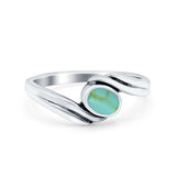 Accent Fashion Bali Design Oval Twisted Band Vintage Wedding Engagement Ring Solid 925 Sterling Silver