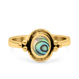 Petite Dainty Round Solitaire Promise Ring Band Oxidized Braided 925 Sterling Silver