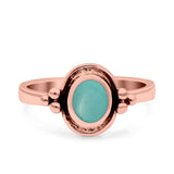 Petite Dainty Round Solitaire Promise Ring Band Oxidized Braided 925 Sterling Silver