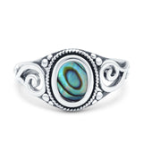 Solitaire Halo Wedding Engagement Ring Round Simulated Cubic Zirconia 925 Sterling Silver