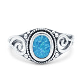 Solitaire Halo Wedding Engagement Ring Round Simulated Cubic Zirconia 925 Sterling Silver