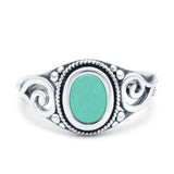 Solitaire Halo Wedding Engagement Ring Round Simulated Cubic Zirconia 925 Sterling Silver