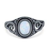 Solitaire Halo Wedding Engagement Ring Round Simulated Cubic Zirconia 925 Sterling Silver