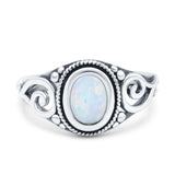 Solitaire Halo Wedding Engagement Ring Round Simulated Cubic Zirconia 925 Sterling Silver