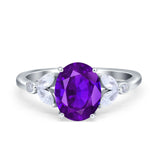 Vintage Style Wedding Ring Marquise Simulated Cubic Zirconia 925 Sterling Silver