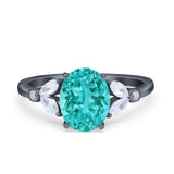 Vintage Style Wedding Ring Marquise Simulated Cubic Zirconia 925 Sterling Silver