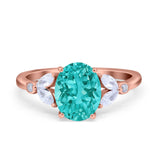 Vintage Style Wedding Ring Marquise Simulated Cubic Zirconia 925 Sterling Silver