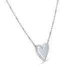 diamond heart pendant