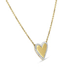 diamond heart pendant