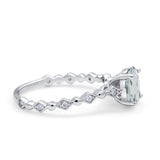 14K Gold 1.29ct Oval G SI Diamond Engagement Ring Size 6.5