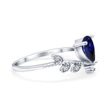 14K Gold Pear 0.77ct G SI Diamond Engagement Vintage Ring Size 6.5