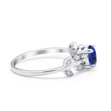 14K Gold 0.87ct Round G SI Diamond Engagement Ring Size 6.5