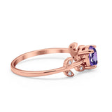 14K Gold 0.87ct Round G SI Diamond Engagement Ring Size 6.5