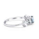 14K Gold 0.87ct Round G SI Diamond Engagement Ring Size 6.5