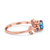 14K Gold 0.87ct Round G SI Diamond Engagement Ring Size 6.5