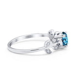 14K Gold 0.87ct Round G SI Diamond Engagement Ring Size 6.5
