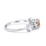 14K Gold 0.87ct Round G SI Diamond Engagement Ring Size 6.5
