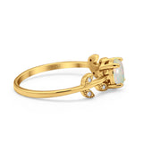 14K Gold 0.87ct Round G SI Diamond Engagement Ring Size 6.5