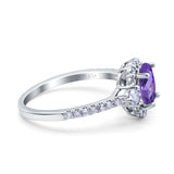 14K Gold 1.68ct Oval Art Deco G SI Diamond Engagement Ring Size 6.5