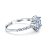 14K Gold 1.68ct Oval Art Deco G SI Diamond Engagement Ring Size 6.5