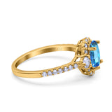 14K Gold 1.68ct Oval Art Deco G SI Diamond Engagement Ring Size 6.5
