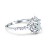 14K Gold Oval 0.95ct G SI Vintage Diamond Engagement Ring Size 6.5