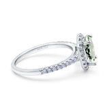 14K Gold 0.93ct Oval G SI Diamond Engagement Ring Size 6.5