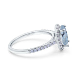 14K Gold 0.93ct Oval G SI Diamond Engagement Ring Size 6.5