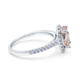 14K Gold 0.93ct Oval G SI Diamond Engagement Ring Size 6.5