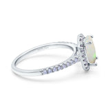 14K Gold 0.93ct Oval G SI Diamond Engagement Ring Size 6.5