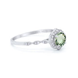 14K Gold 0.99ct Round Petite Dainty 6mm G SI Diamond Engagement Wedding Ring