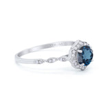 14K Gold 0.99ct Round Petite Dainty 6mm G SI Diamond Engagement Wedding Ring