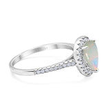 14K Gold 1.48ct Teardrop Pear 8mmx6mm G SI Diamond Engagement Wedding Ring