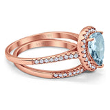 14K Gold 1.62ct Pear 8mmx6mm G SI Diamond Bridal Engagement Wedding Ring