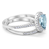14K Gold 1.62ct Pear 8mmx6mm G SI Diamond Bridal Engagement Wedding Ring
