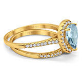 14K Gold 1.62ct Pear 8mmx6mm G SI Diamond Bridal Engagement Wedding Ring