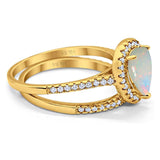 14K Gold 1.62ct Pear 8mmx6mm G SI Diamond Bridal Engagement Wedding Ring