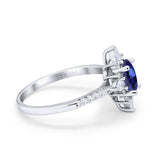 14K Gold 1.54ct Vintage Oval 8mmx6mm G SI Diamond Engagement Wedding Ring