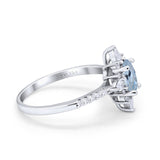 14K Gold 1.54ct Vintage Oval 8mmx6mm G SI Diamond Engagement Wedding Ring