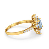 14K Gold 1.54ct Vintage Oval 8mmx6mm G SI Diamond Engagement Wedding Ring
