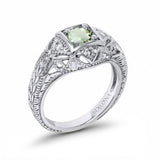 14K Gold 0.15ct Round Antique Style 5mm G SI Diamond Engagement Wedding Ring