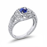 14K Gold 0.15ct Round Antique Style 5mm G SI Diamond Engagement Wedding Ring