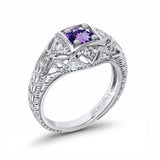 14K Gold 0.15ct Round Antique Style 5mm G SI Diamond Engagement Wedding Ring