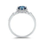 14K Gold 1.34ct Round Art Deco Fashion 7mm G SI Diamond Engagement Wedding Ring