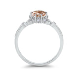 14K Gold 1.34ct Round Art Deco Fashion 7mm G SI Diamond Engagement Wedding Ring