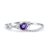 14K Gold 1.05ct Round 6mm G SI Diamond Engagement Bridal Wedding Ring