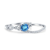 14K Gold 1.05ct Round 6mm G SI Diamond Engagement Bridal Wedding Ring