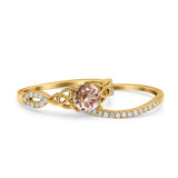 14K Gold 1.05ct Round 6mm G SI Diamond Engagement Bridal Wedding Ring