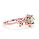 14K Gold Round G SI 1.02ct Diamond Engagement Ring